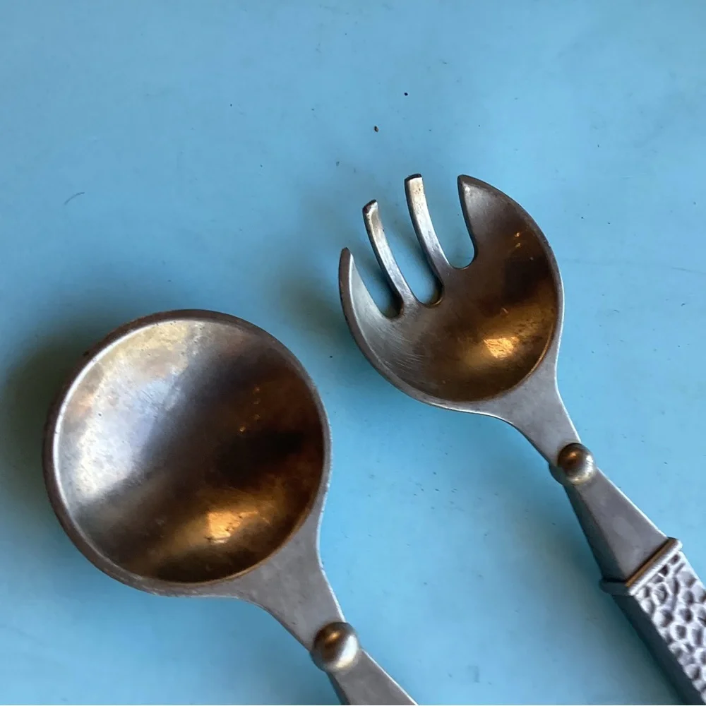 Vintage salad tongs